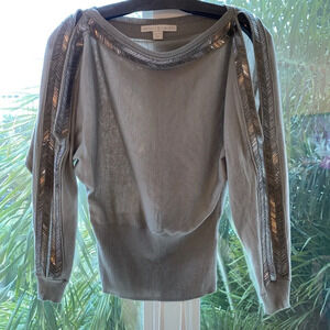 Boston Proper Embellished Sweater